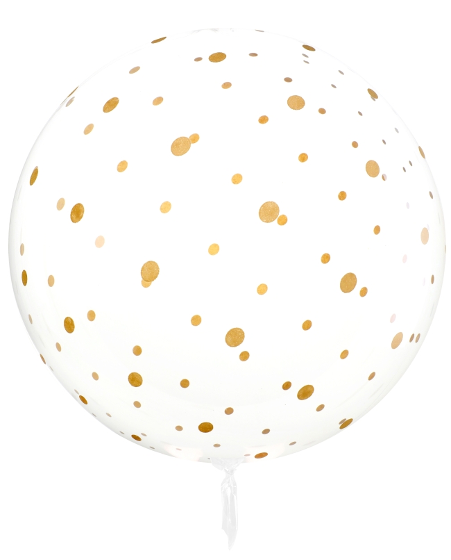 Globos Bobo Topos Oro 60cm Plast. ***OFERTA DTO NO ACUMULABLE