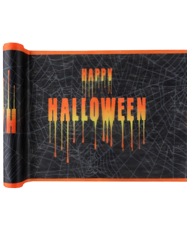 Camino Mesa Fantasma Halloween 30cm X 5m Tejido No Tejido Poliester ***OFERTA DTO NO ACUMULABLE