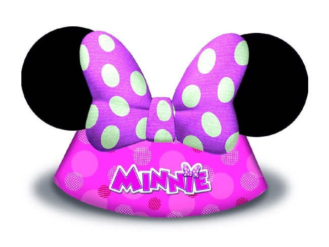 Gorros Cono Forma Minnie Rosa