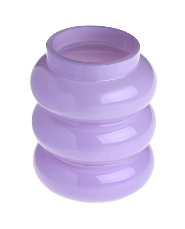 Jarron Wavy Violeta 6 X 8.5cm Vidrio ***OFERTA DTO NO ACUMULABLE