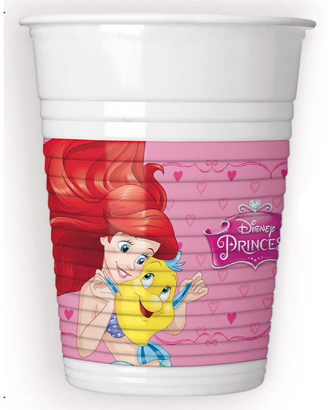 Vasos Plastico 200ml Princesas Story