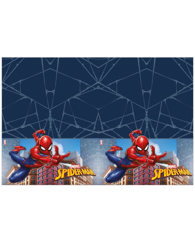 MANTEL PLASTICO 120X180cm SPIDERMAN CRIME