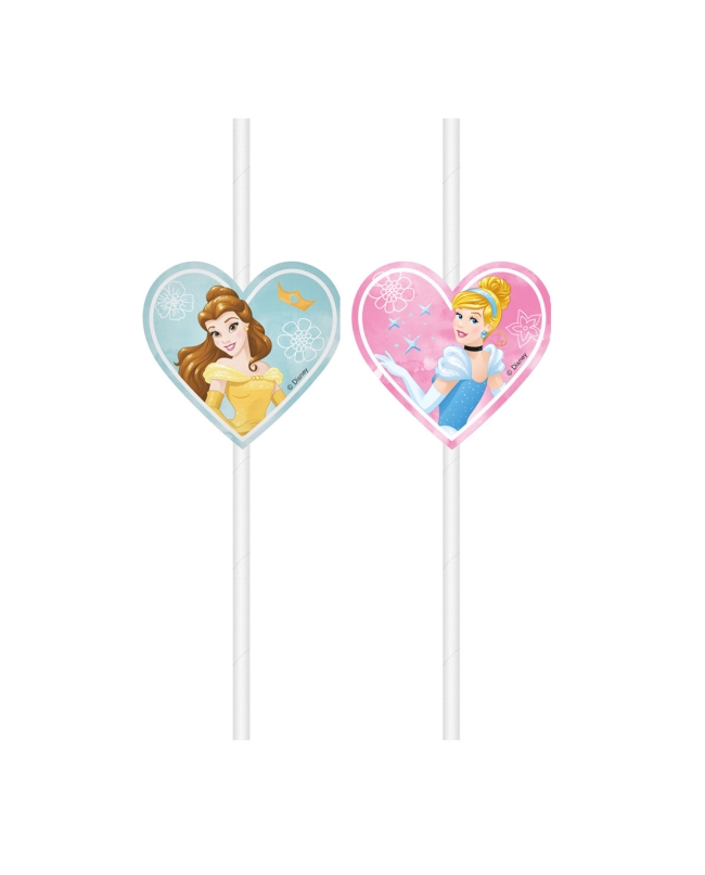 Pajitas Papel Princesas Disney Fsc