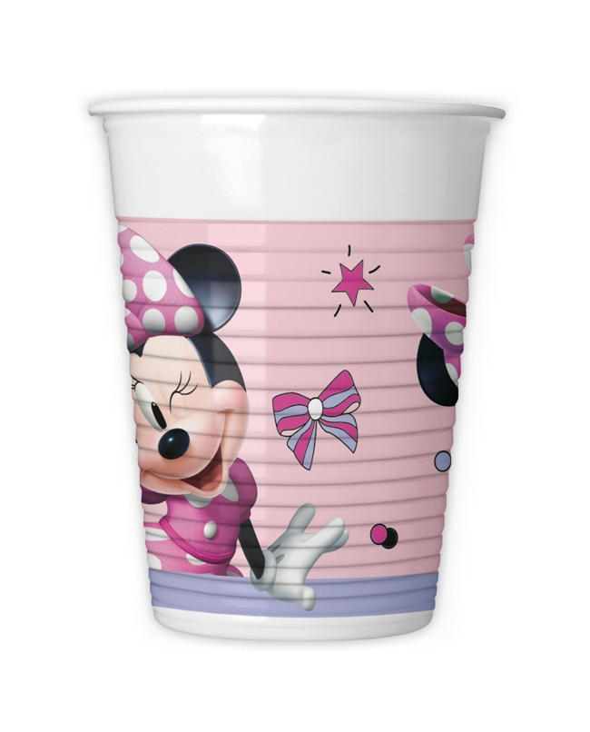 Vasos Plastico 200ml Minnie Fsc