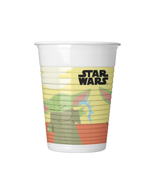 Vasos Plastico 200ml Star Wars Mandalorian