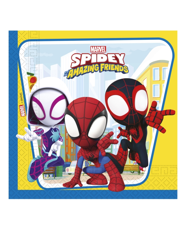 Servilletas 33 x 33cmcm Spidey Y Sus Amigos