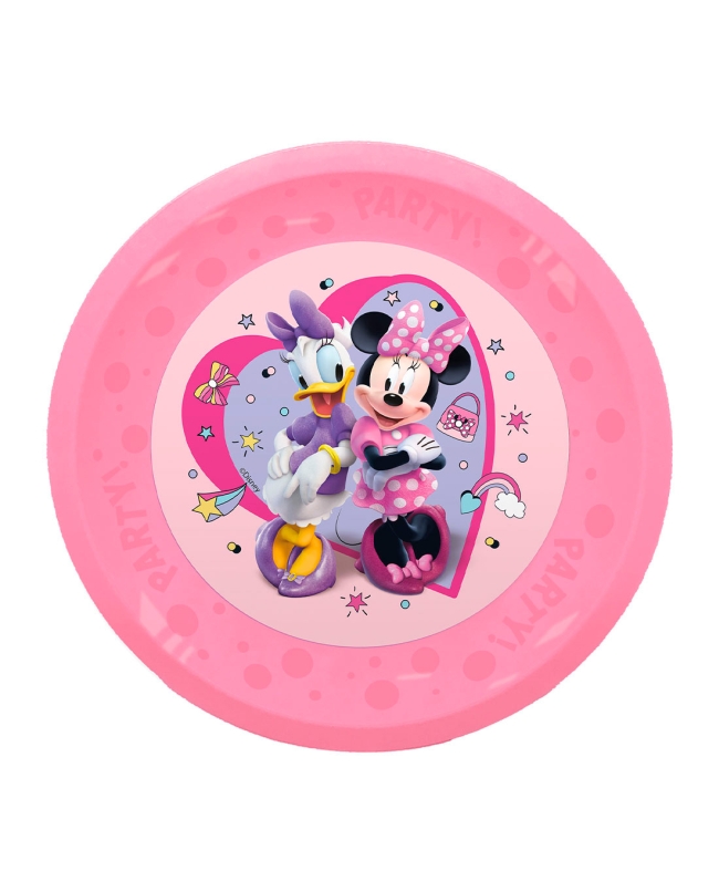 Plato Plastico Reutilizable 21cm Minnie