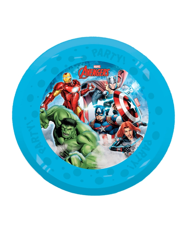 Plato Plastico Reutilizable 21cm Avengers