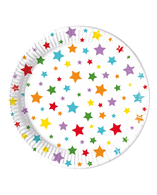 Platos 23cm Estrellas Fsc