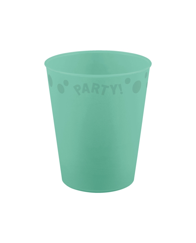 Vasos Plastico Reutilizable 250ml Menta Pastel