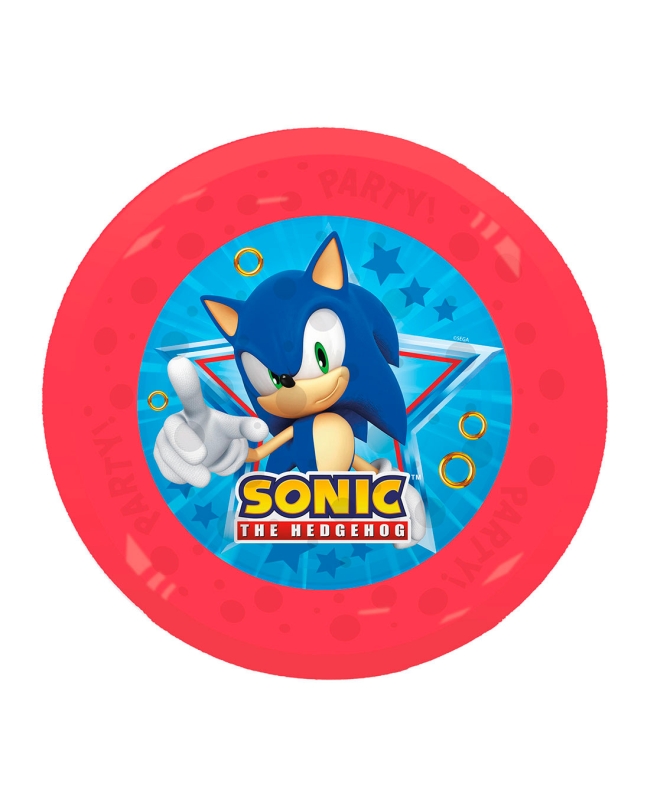 Plato Plastico Reutilizable 21cm Sonic