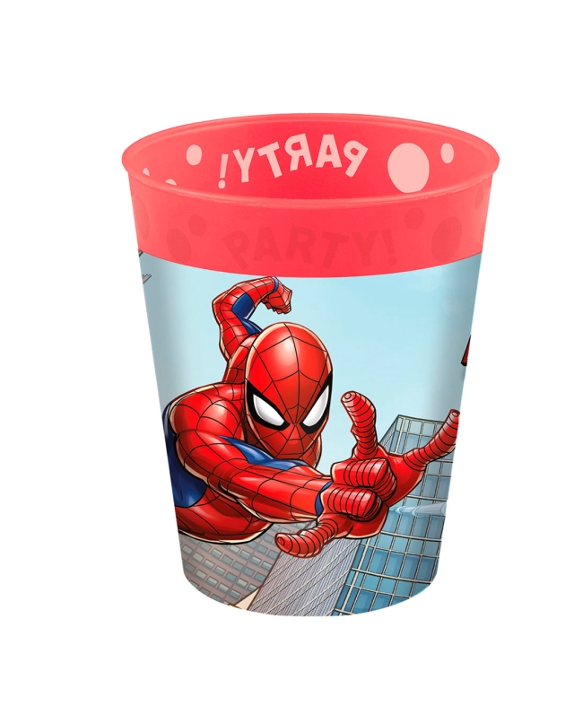 Vaso Plastico Reutilizable 250ml Spiderman