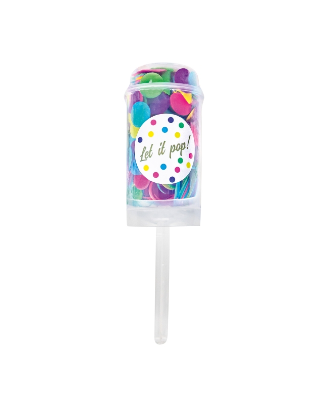 Lanza Confeti Push Pop Multicolor