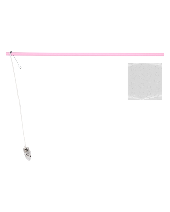 Palo Farolillo Luz Led Rosa Pegatinas Neon Madera 40cm