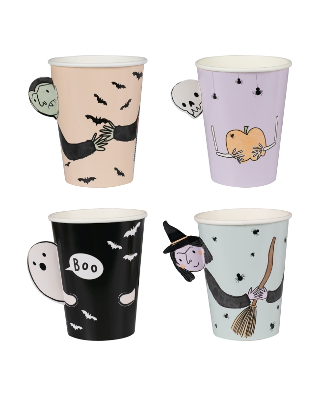 Vasos Papel Personajes Halloween Troquelados ***OFERTA DTO NO ACUMULABLE