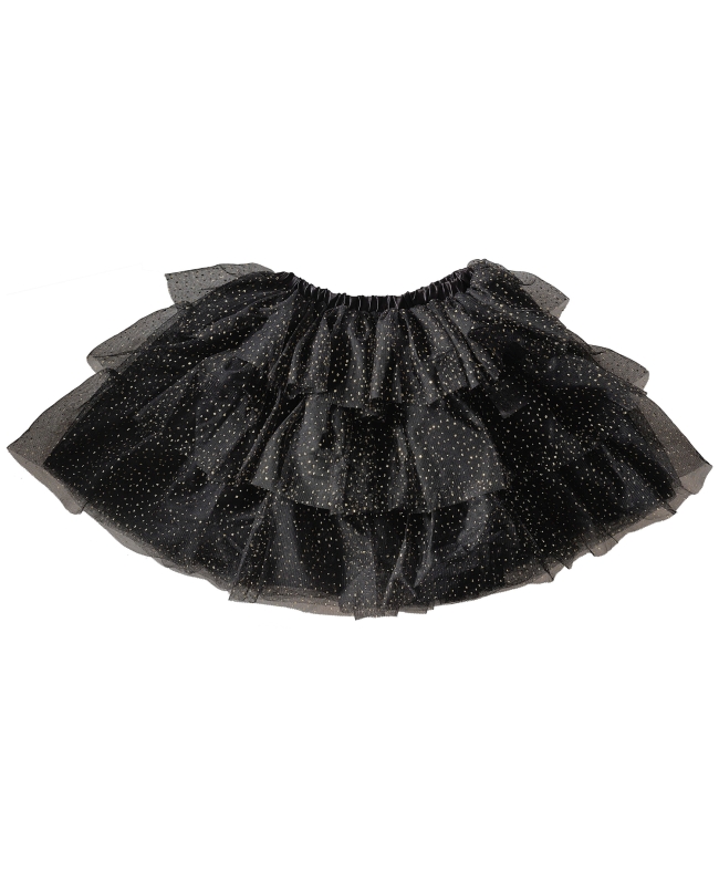 Tutu Negro Y Brillos Oro Talla 3-5 A?os ***OFERTA DTO NO ACUMULABLE