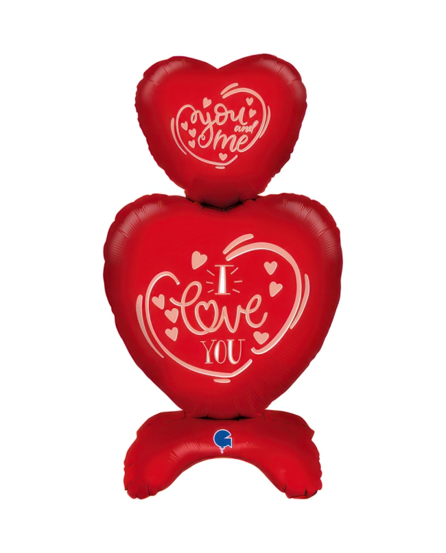 Airloonz Corazon Rojo I Love You 38X68X23cm (Aire)