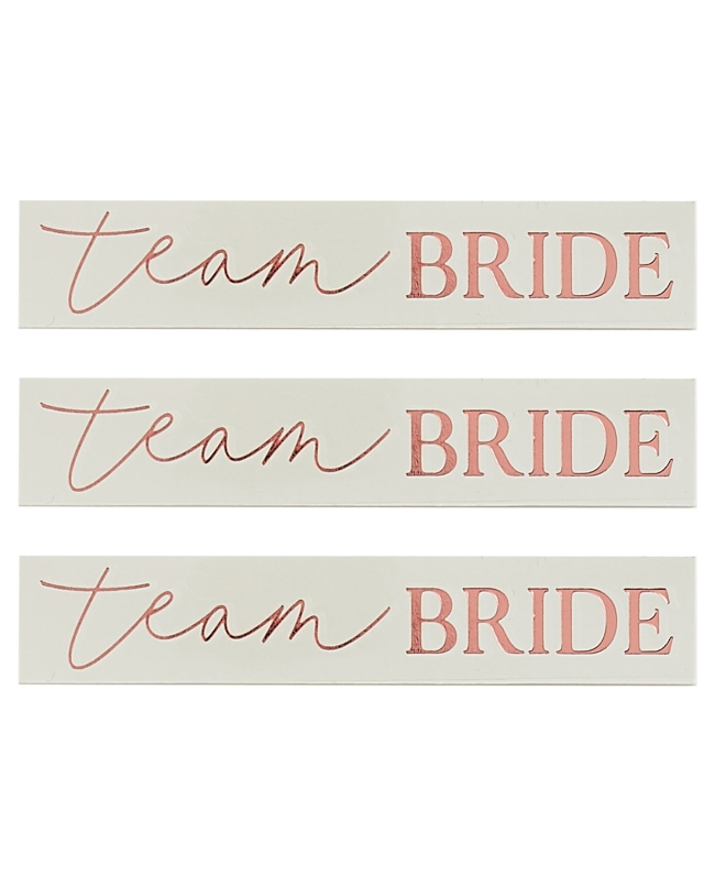 Tatuajes Team Bride Rosa Dorado ***OFERTA DTO NO ACUMULABLE