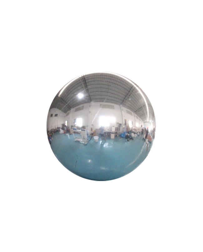 Esfera Mirror Balls Plata 80cm Con Valvula