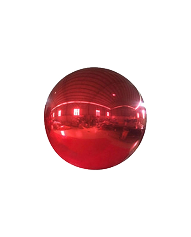 Esfera Mirror Balls Rojo 80cm Con Valvula