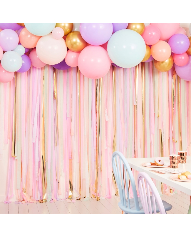 Cortina Tiras Pastel Y Globos Latex ***OFERTA DTO NO ACUMULABLE