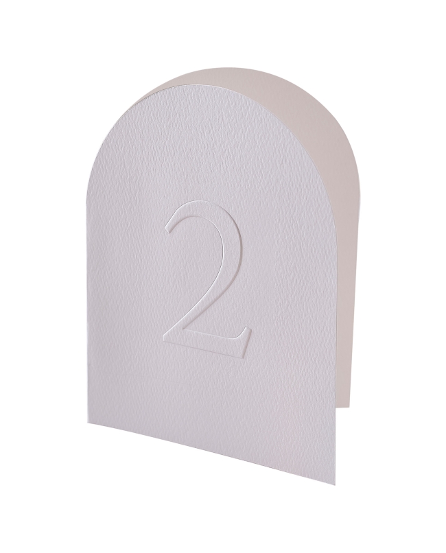 Tarjeta Numero Mesa Relieve Papel ***OFERTA DTO NO ACUMULABLE