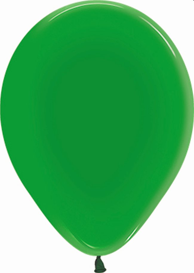 Globo Latex R12 Sempertex Premium Cristal Verde 30cm En Bolsa De 50 Unidades