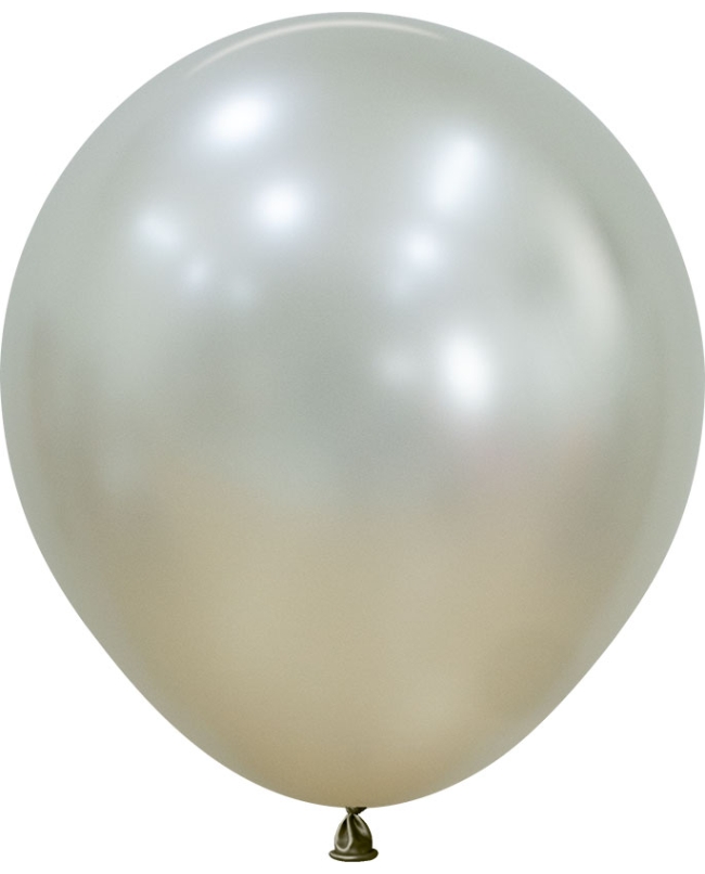 Globo Latex R18 Sempertex Silk Perla Crema 45cm En Bolsa De 15 Unidades