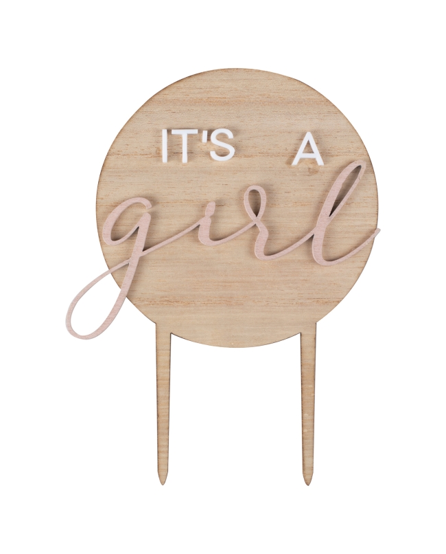 Adorno Pastel It S A Girl Madera ***OFERTA DTO NO ACUMULABLE