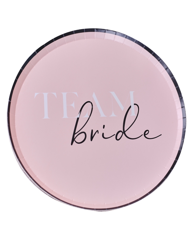 Platos Papel Team Bride 25cm ***OFERTA DTO NO ACUMULABLE